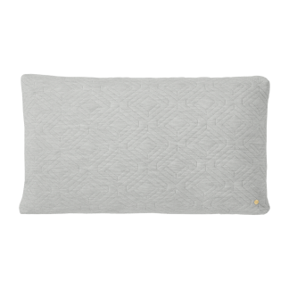 Quilt cushion - light grey